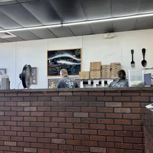 Side counter where magic happens.