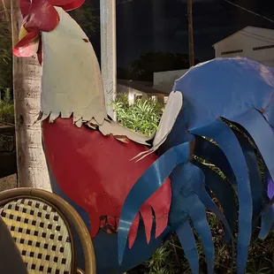 Random rooster statue