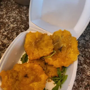 4 tostones in one order... $7