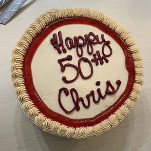 Peanut Butter and jelly cake made by special request