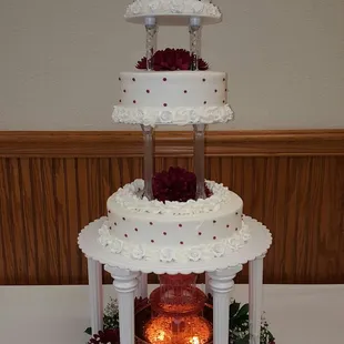 a wedding cake