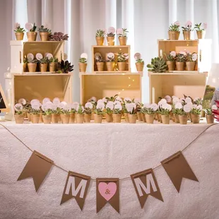 Her team set up our favor table perfectly!