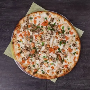 Garlic chicken with white sauce