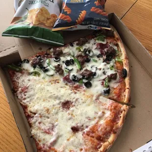pizza, food