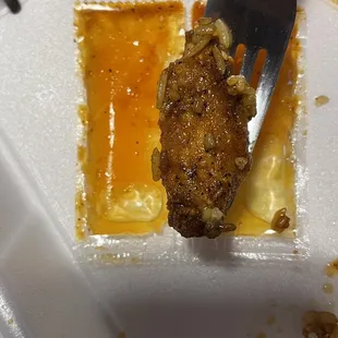 Wings smaller than a packet of duck sauce.