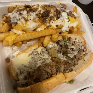 Philly Cheesteak Combo w/ Loaded Fries