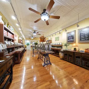 the inside of a coffee shop