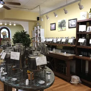 a store with a variety of olives