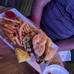 Upside down burger