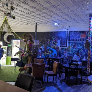 people walking around