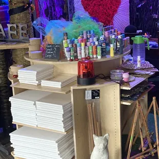 Canvases to paint while you wait!