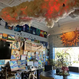 Interior of restaurant