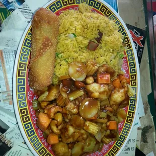 Chicken cashew combination