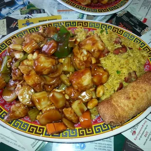 Kung bo chicken combination