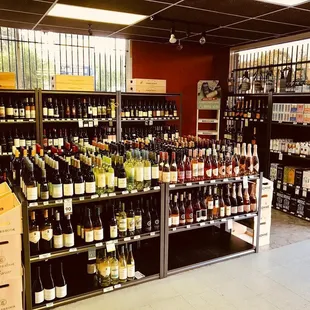 a wide selection of wine