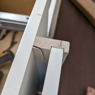 Poor craftsmanship and quality leads to cracking