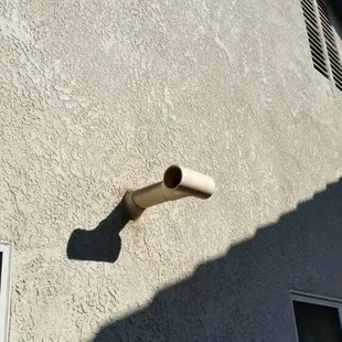 Exhaust system to power vent water heater.  2 of 4