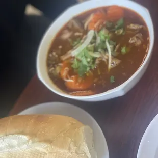 Beef stew with fresh bread