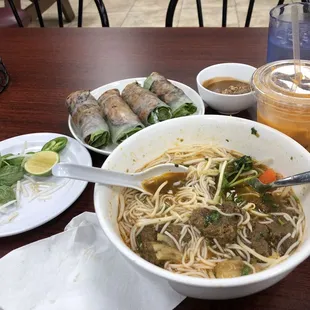 Beef vermicelli pho