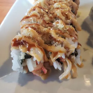 Spicy crunchy crab roll