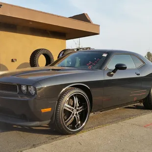 22" versante 228 rims on a 2013 dodge challenger
