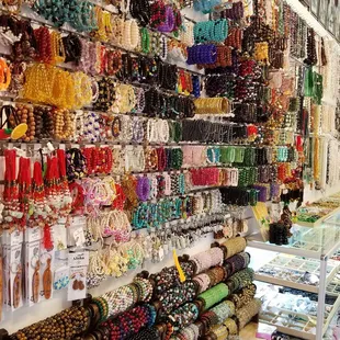 Bracelets, keyrings, necklaces, lucky jade charms, etc.