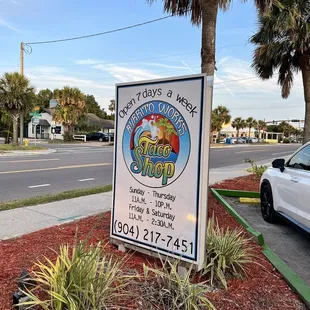 Street sign.