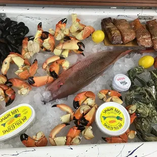 Stone Crab Claws, Smoked Fish Dip