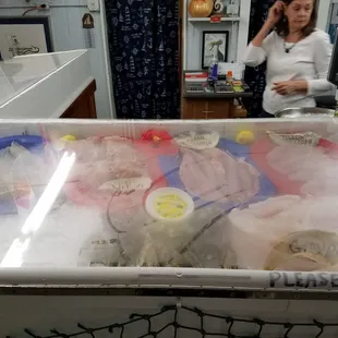 Some of their selection all fresh.