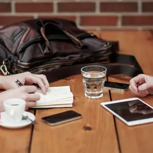 Face to face meetings and good coffee!