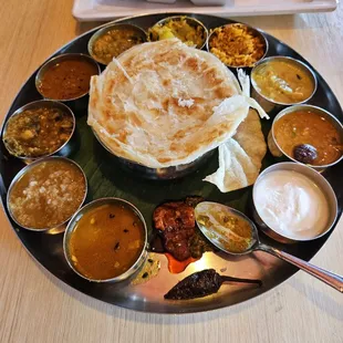 South Indian thali