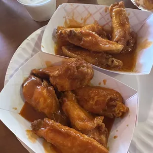 Medium and Hot Wings