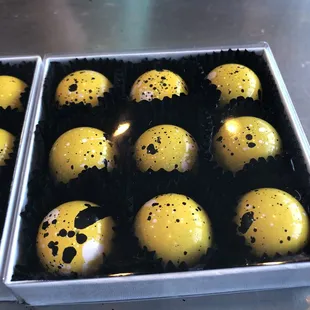 our actual chocolate truffles from the class.