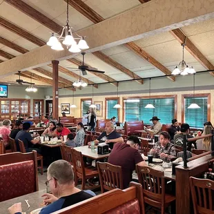 people eating in a restaurant