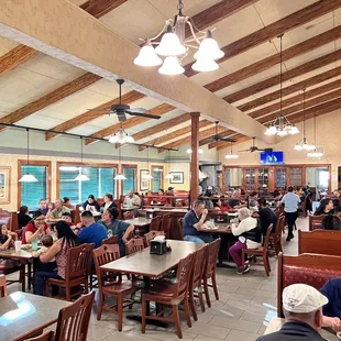 people eating in a restaurant