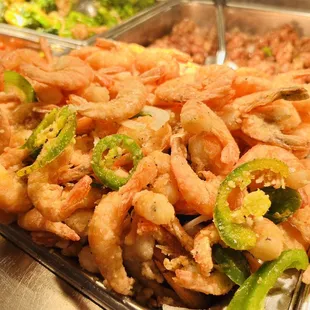 a variety of food items