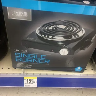 Went in there to buy a 1000 watt burner. It was $37?!?!?! I got this at Walgreens, 1100 watts, and it's less than half the price.
