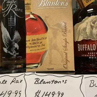 a bottle of blanton&apos;s