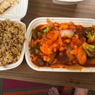 Chicken with garlic sauce