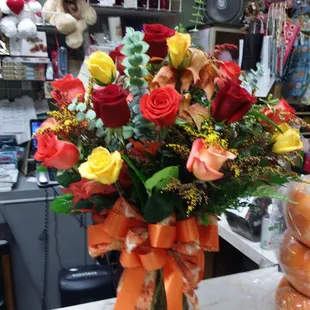 Custom arrangement by Hillary done via phone