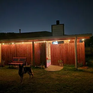 Patio roof installed