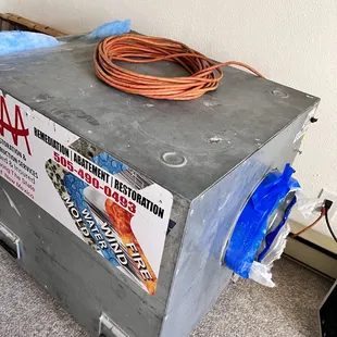 2000 CFM Large AirScrubber for Negative Pressure.