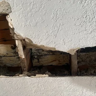 Asbestos fibers can be found in the joint compound, texture and drywall. Typically in Pre 1980 homes.