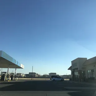 outside