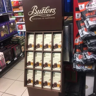 a display of chocolates