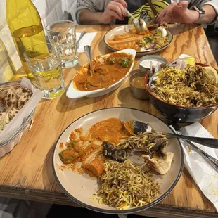 Chicken Briyani and Chicken Tikka Masala