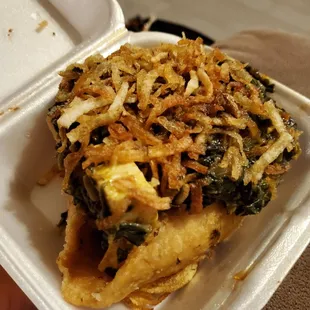 That one thing i forgot what it was called...  he described it like a bowl of food.  This js the spinach and cheese.