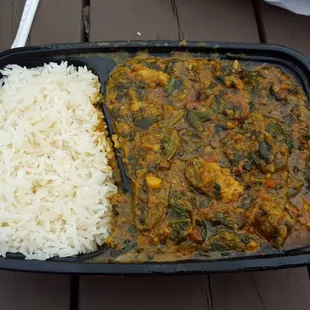 Lamb saag, amazingly delicious with a touch of spice