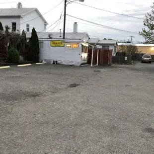 outside