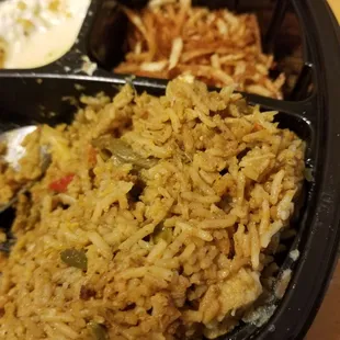 Not biryani,  too mushy and wrong rice and masalas.. nice try